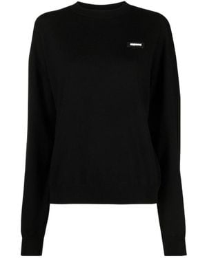 Coperni Long-Sleeved Crewneck Sweatshirt - Black