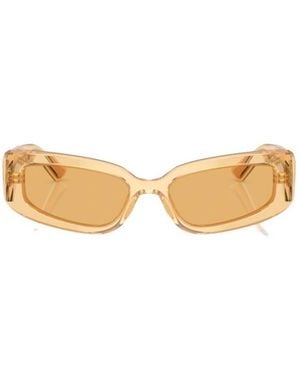 Dolce & Gabbana Eyewear Rectangular Frame Sunglasses - Metallic