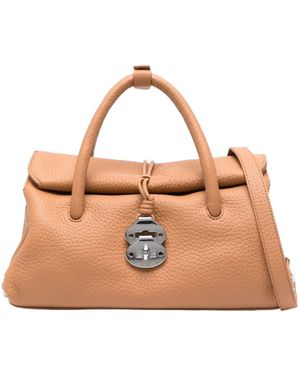 Zanellato Logo Shoulder Bag - Brown