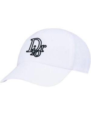 Dior Cap With Centered Oblique - White