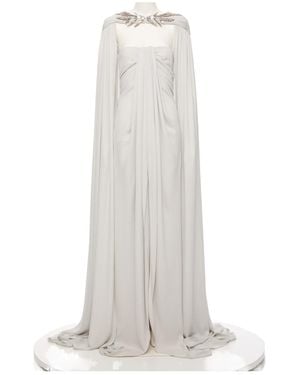 Valentino Cape Dress - White