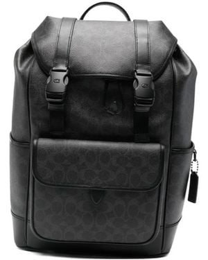 COACH Logo Backpack - Black