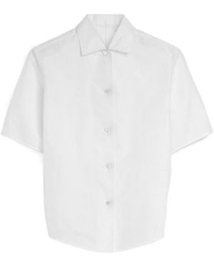 Jil Sander Technical Faille Shirt - White