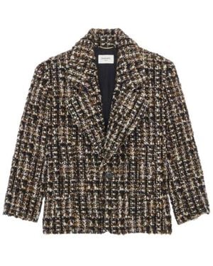 Saint Laurent Long-Sleeved Jacket - Grey