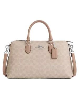 COACH Georgia Satchel Bag - Natural