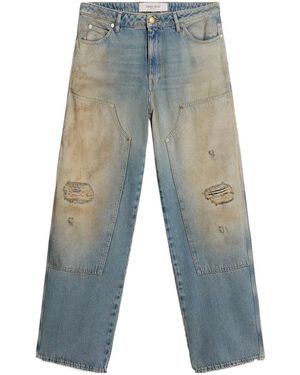 Golden Goose Wide-Leg Distressed Jeans - Blue
