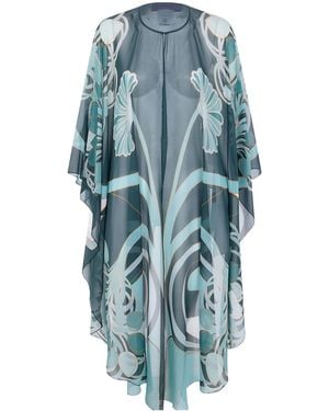 La DoubleJ La Doublej Maria Printed Cape - Blue