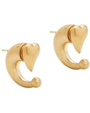 Fendi Heartbeat Earrings - Metallic