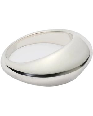 Lemaire Chunky Drop Ring - White