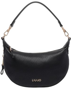 Liu Jo Logo Plaque Shoulder Bag - Black