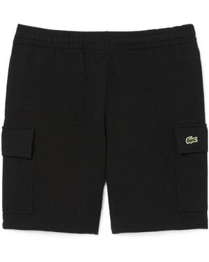 Lacoste Cotton Sports Shorts - Black