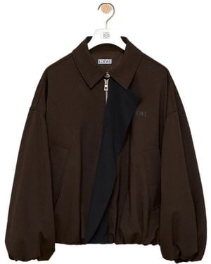 Loewe Casual Wool Jacket - Brown