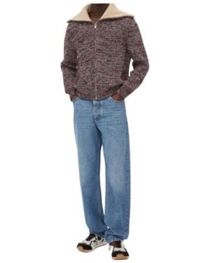 Bottega Veneta Cotton And Wool Cardigan - Blue