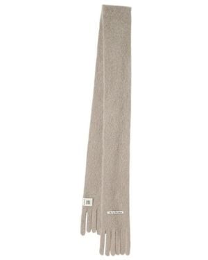Acne Studios Kinna Skinny Scarf - White