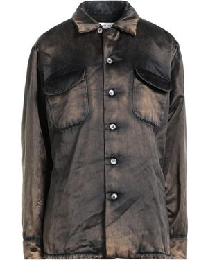 Maison Margiela Charcoal Jacket Cotton, Silk - Black