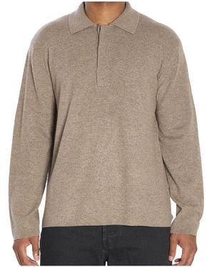 Lisa Yang Emil Cashmere Polo Shirt - Brown