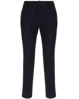 Pt Pantaloni Casual Trousers With Belt Loops - Blue