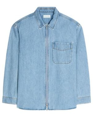 Dries Van Noten Zipped Shirt - Blue