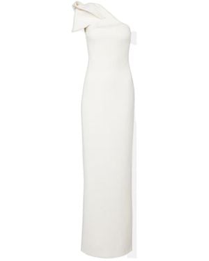 Safiyaa Bridal Blanchette Crepe Gown - White