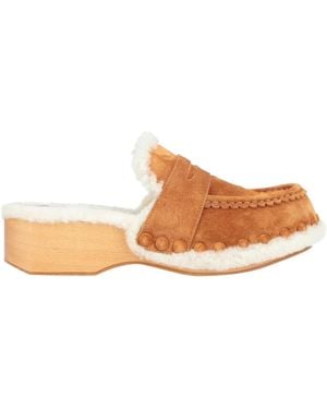 Chloé Solid-Colored Mules - Brown