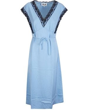 Baum und Pferdgarten Andra Lace-Trim Dress - Blue