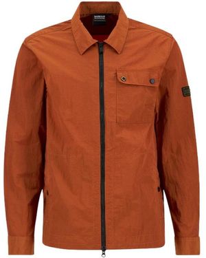 Barbour Inline Zip-Through Overshirt - Brown