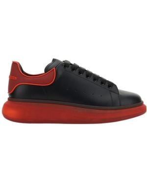 McQueen Low-Top Lace-Up Trainers - Red