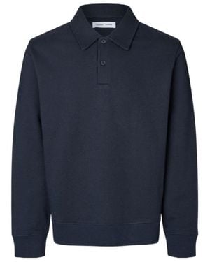 Samsøe & Samsøe Samarcel Jersey Polo Shirt - Blue
