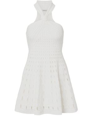 Jonathan Simkhai Eyelet-Knit Mini Dress - White