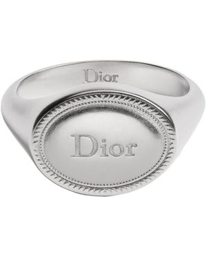 Dior Médaillon Signet Ring - White