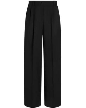 Dolce & Gabbana Wool Trousers - Black