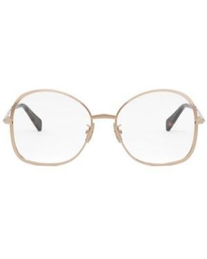Celine Eyewear Butterfly Frame Glasses - White