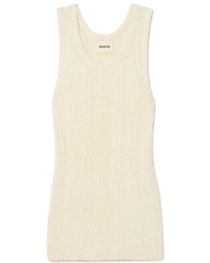 KHAITE Lena Tank Top - Natural