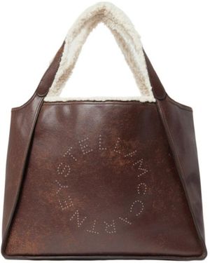 Stella McCartney Logo Tote Bag - Brown
