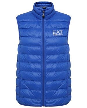 EA7 Waistcoat Quilted Down Jacket - Blue