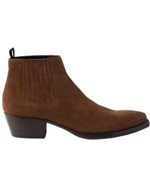 Prada Suede Chelsea Boots - Brown