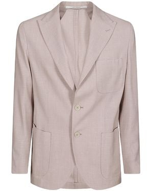 Eleventy Long-Sleeved Suit Jacket - Multicolour