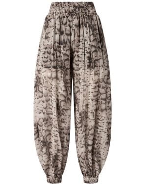 Pinko Printed Wide-Leg Trousers - Multicolour