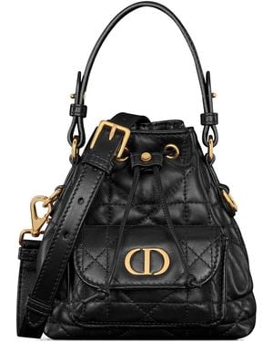 Dior Caro Nano Bucket Bag - Black