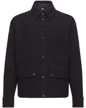 Moncler Interlock Long Sleeve Shirt - Blue