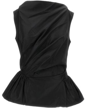 Simone Rocha Draped And Fitted Top - Black