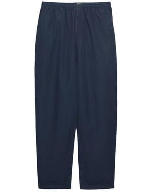 Prada Linen Blend Pants - Blue