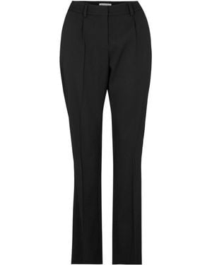 Balenciaga High-Waisted Slim-Fit Pants - Black