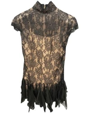 Valentino Short-Sleeved Dress - Gray