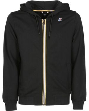 K-Way Hooded Casual Jacket - Black