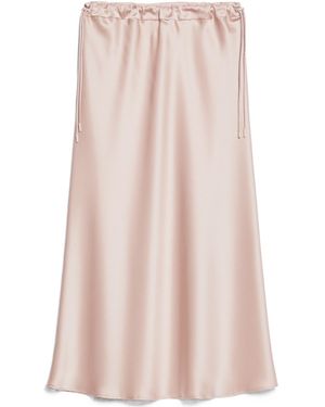 Max Mara Drawstring Midi Skirt - Pink