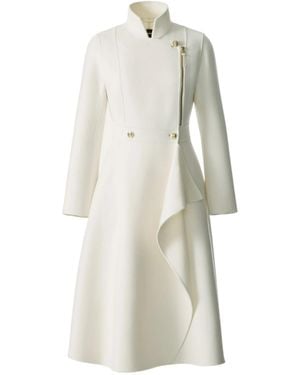 Mackage Annia Button-Detail Coat - White