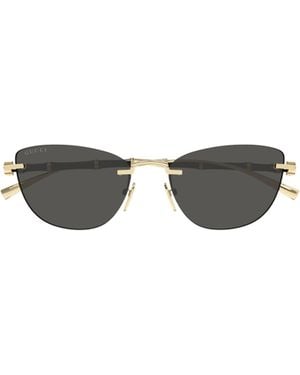 Gucci Eyewear Cat-Eye Frame Sunglasses - White
