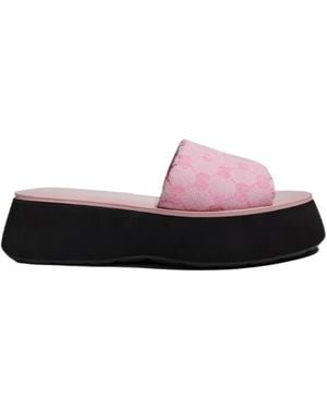 Gucci Flatform Slide Sandal - Multicolour