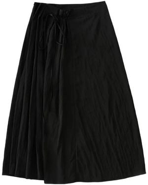 Studio Nicholson Messina Gathered Wrap Skirt - Black
